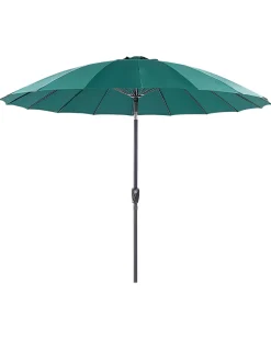 Hot Beliani Ombrellone da esterno 255 cm BAIA Verde smeraldo Verde Nero