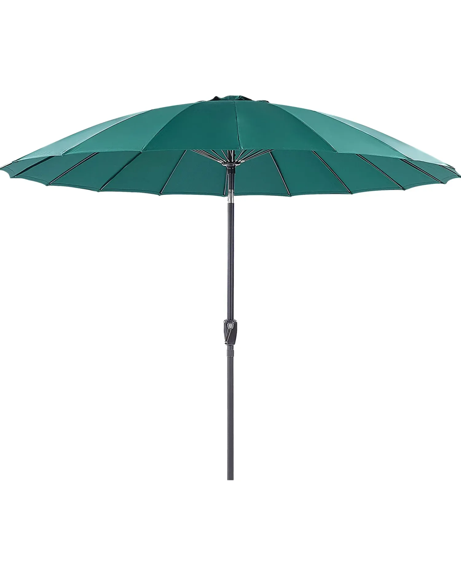 Hot Beliani Ombrellone da esterno 255 cm BAIA Verde smeraldo Verde Nero
