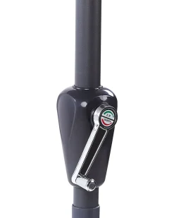 Discount Beliani Ombrellone da esterno 285 cm BIBIONE Verde smeraldo Verde Nero