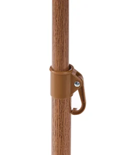 Beliani Ombrellone da esterno 175 cm CIVETTA Naturale Marrone Naturale