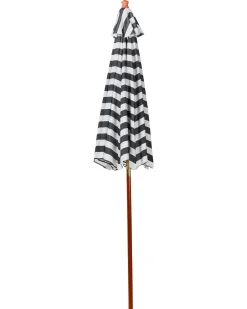 Best Beliani Ombrellone da esterno 260 cm FERENTILLO Nero/Bianco Bianco Nero