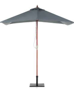 New Beliani Ombrellone da esterno 195 cm FLAMENCO scuro Grigio