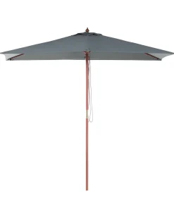 New Beliani Ombrellone da esterno 195 cm FLAMENCO scuro Grigio