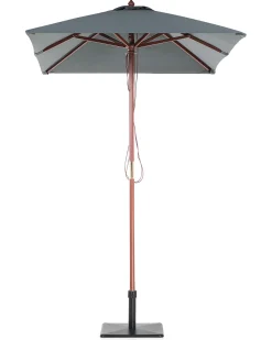 New Beliani Ombrellone da esterno 195 cm FLAMENCO scuro Grigio