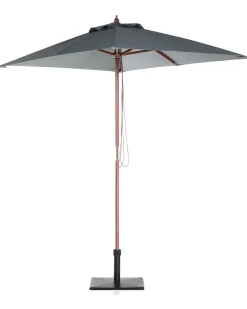 New Beliani Ombrellone da esterno 195 cm FLAMENCO scuro Grigio