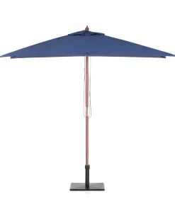 Sale Beliani Ombrellone da esterno 195 cm FLAMENCO Blu marino Marrone Blu
