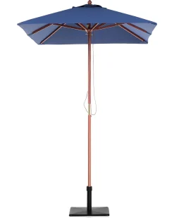 Sale Beliani Ombrellone da esterno 195 cm FLAMENCO Blu marino Marrone Blu