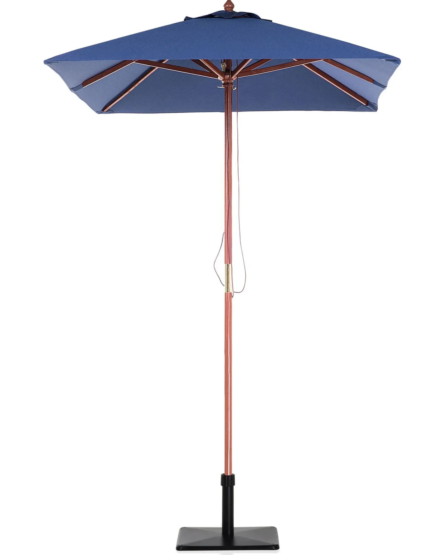 Sale Beliani Ombrellone da esterno 195 cm FLAMENCO Blu marino Marrone Blu