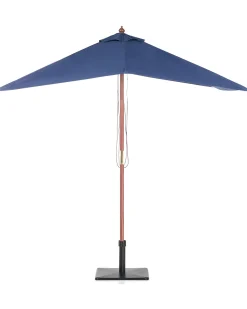 Sale Beliani Ombrellone da esterno 195 cm FLAMENCO Blu marino Marrone Blu