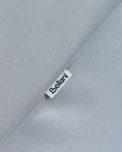 Clearance Beliani Ombrellone da esterno 270 cm ISOLOTTO Grigio Grigio Marrone Nero