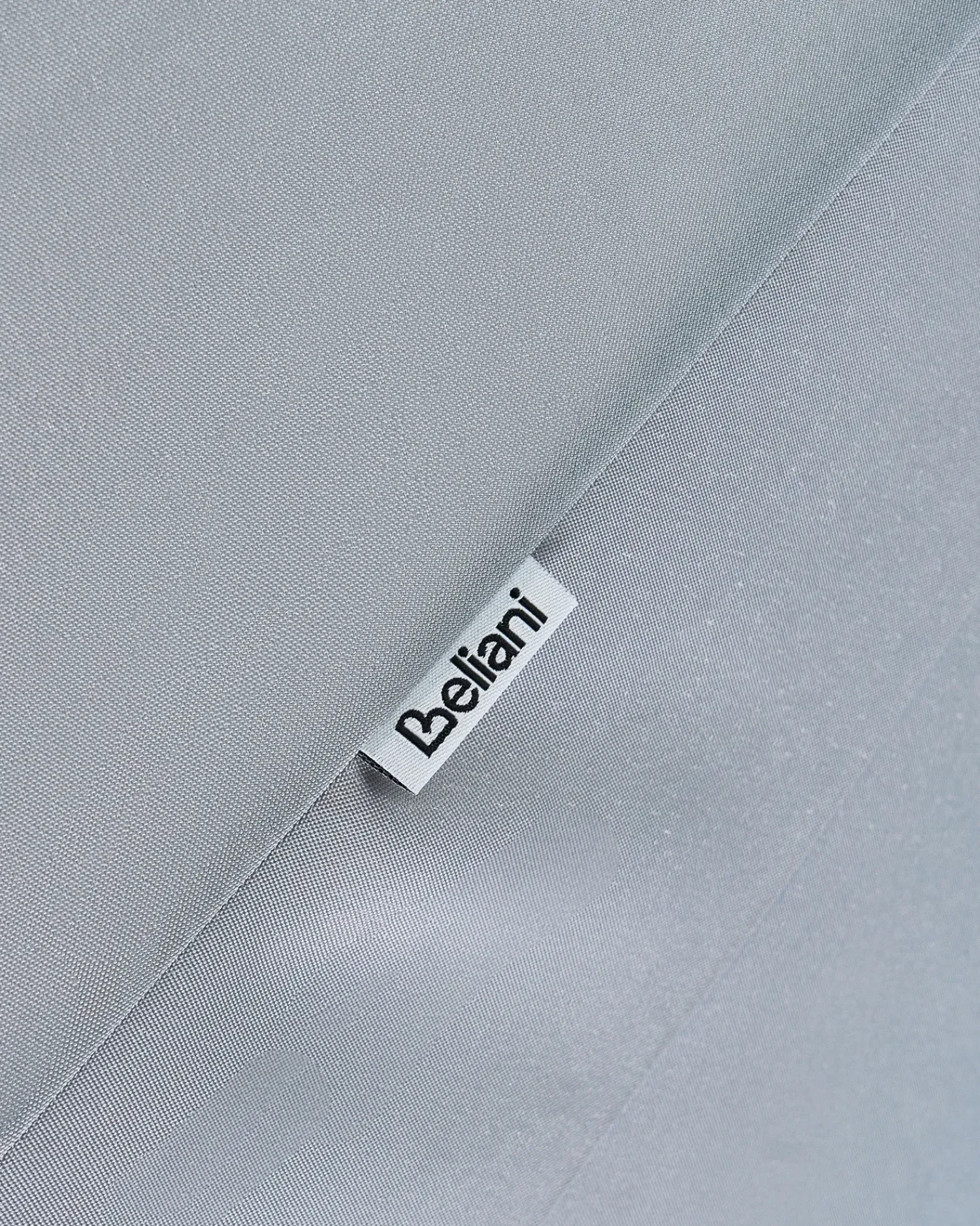 Clearance Beliani Ombrellone da esterno 270 cm ISOLOTTO Grigio Grigio Marrone Nero