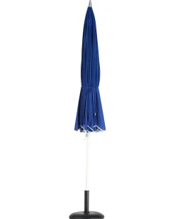Outlet Beliani Ombrellone da esterno 245 cm MINOA Blu Bianco Blu