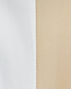 Best Beliani Ombrellone da esterno 245 cm MINOA Bianco/Beige Bianco Beige