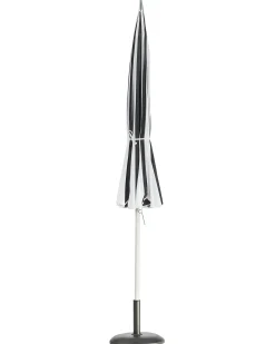Best Beliani Ombrellone da esterno 245 cm MINOA Nero/Bianco Bianco Nero