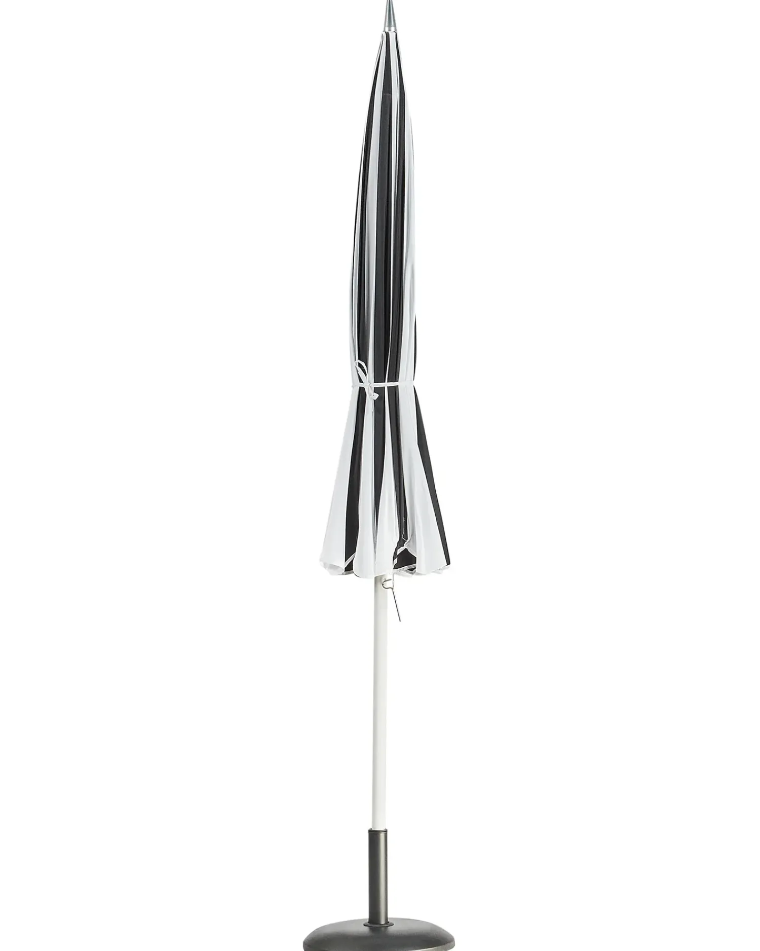 Best Beliani Ombrellone da esterno 245 cm MINOA Nero/Bianco Bianco Nero