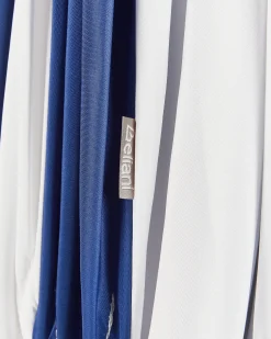 Beliani Ombrellone da esterno 245 cm MINOA Bianco/Blu Bianco Blu