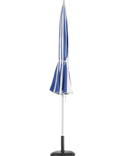 Beliani Ombrellone da esterno 245 cm MINOA Bianco/Blu Bianco Blu