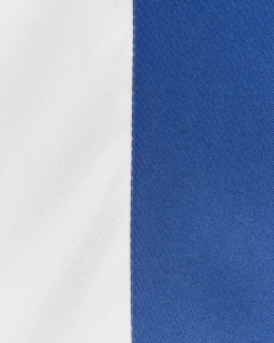 Beliani Ombrellone da esterno 245 cm MINOA Bianco/Blu Bianco Blu