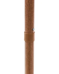 Beliani Ombrellone da esterno 258 cm MURASA Beige Beige Marrone
