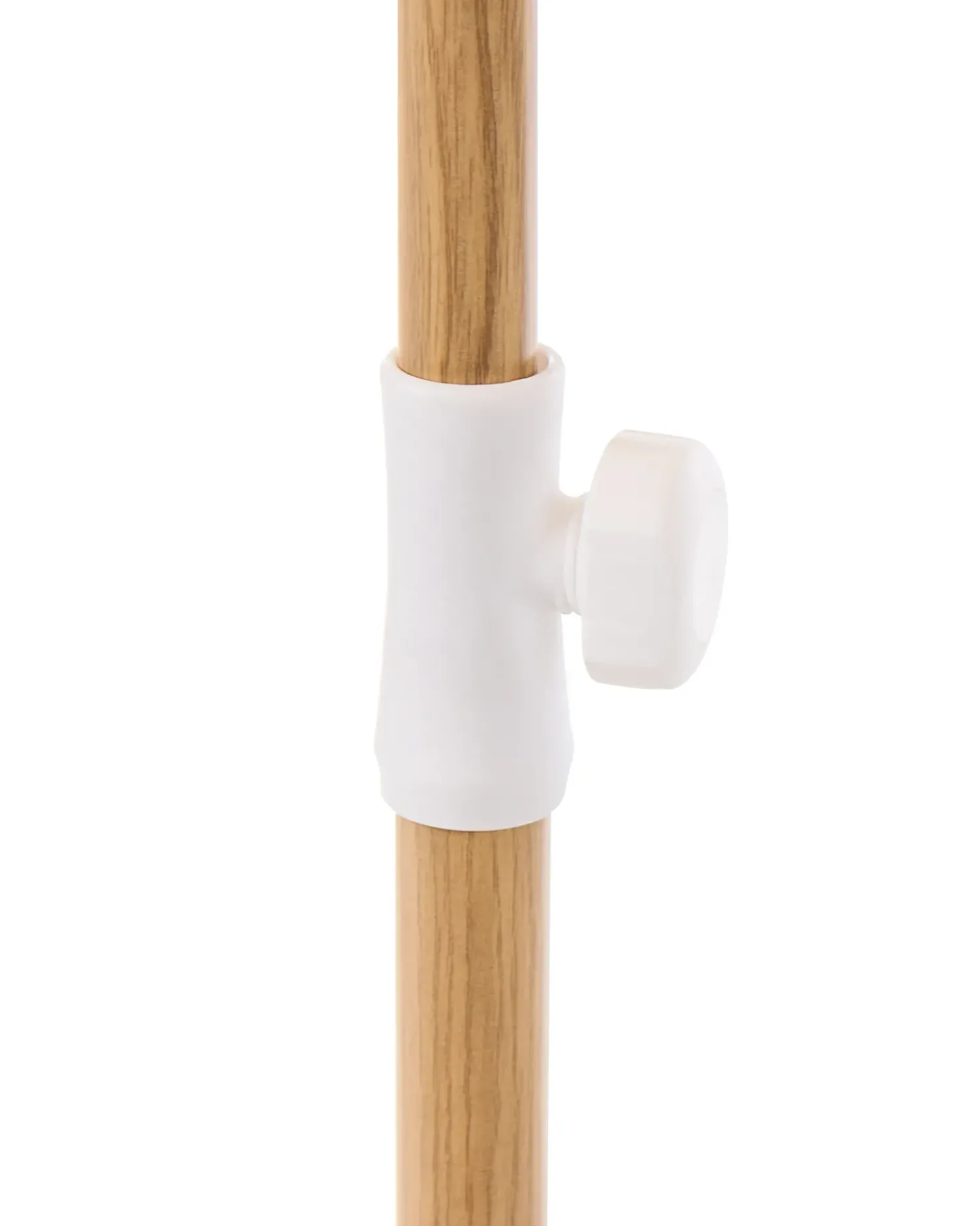 Outlet Beliani Ombrellone da esterno 232 cm SESTRIERE Beige Bianco Beige Marrone