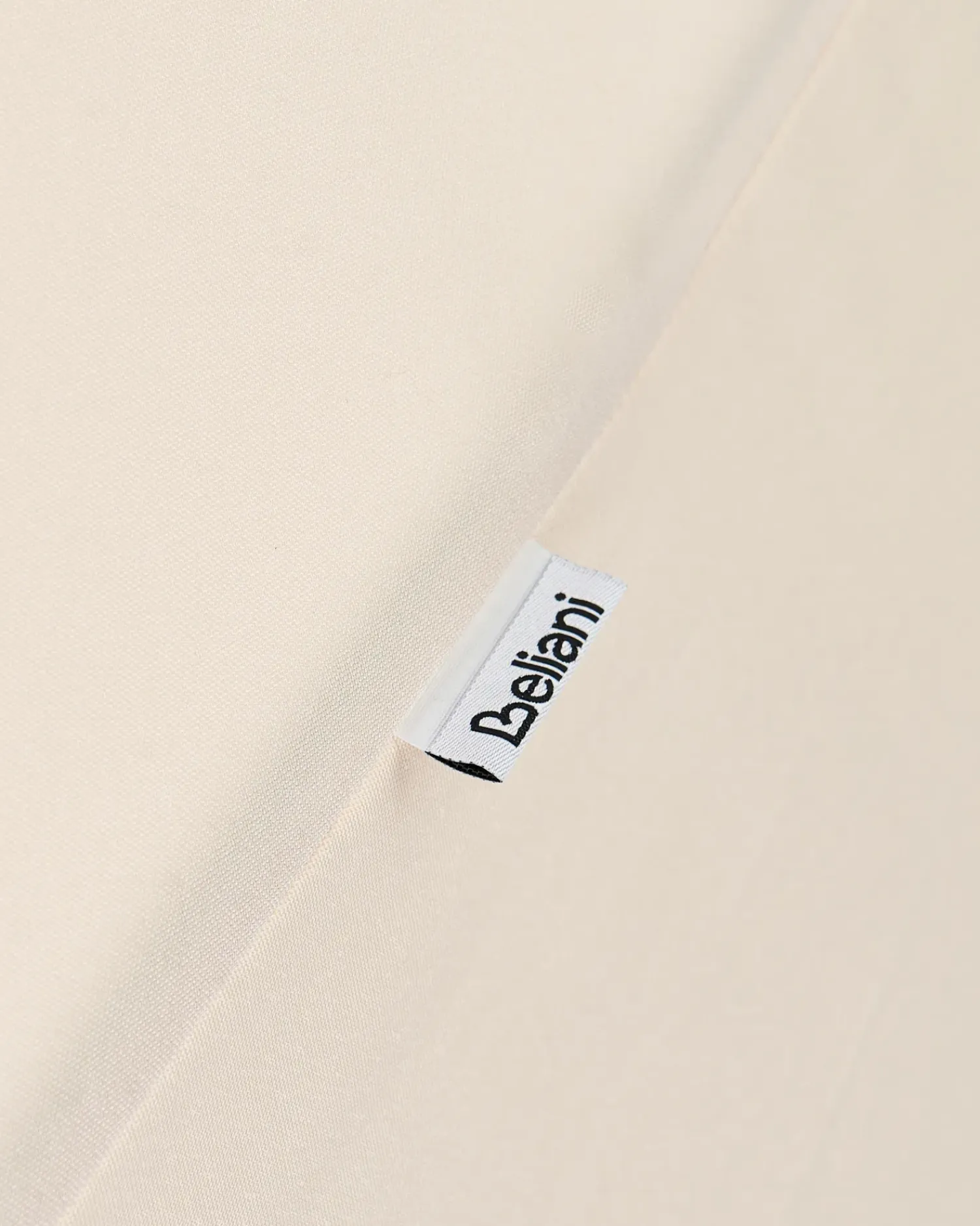 Outlet Beliani Ombrellone da esterno 232 cm SESTRIERE Beige Bianco Beige Marrone