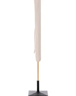 Outlet Beliani Ombrellone da esterno 232 cm SESTRIERE Beige Bianco Beige Marrone
