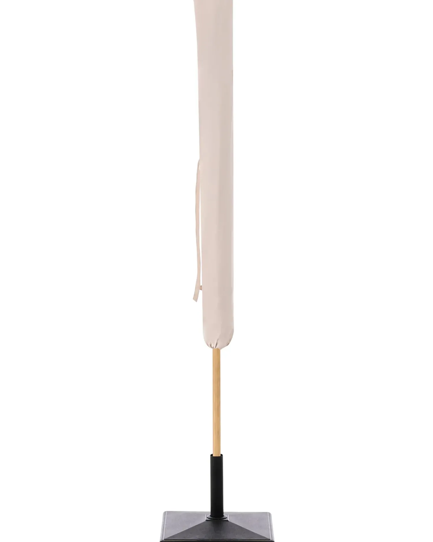 Outlet Beliani Ombrellone da esterno 232 cm SESTRIERE Beige Bianco Beige Marrone