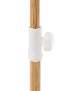 Sale Beliani Ombrellone da esterno 232 cm SESTRIERE Turchese Bianco Blu Marrone