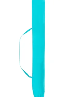Sale Beliani Ombrellone da esterno 232 cm SESTRIERE Turchese Bianco Blu Marrone
