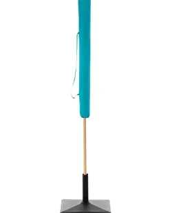 Sale Beliani Ombrellone da esterno 232 cm SESTRIERE Turchese Bianco Blu Marrone