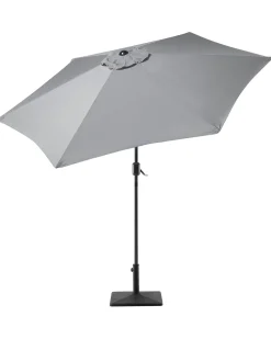 Best Beliani Ombrellone da esterno 270 cm VARESE scuro Grigio