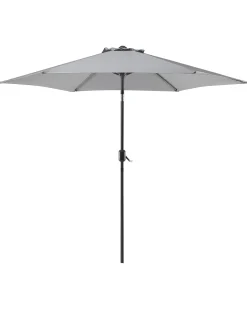 Best Beliani Ombrellone da esterno 270 cm VARESE scuro Grigio