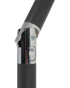 Best Beliani Ombrellone da esterno 270 cm VARESE scuro Grigio