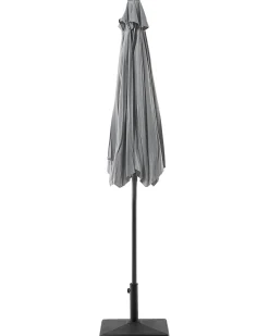 Best Beliani Ombrellone da esterno 270 cm VARESE scuro Grigio