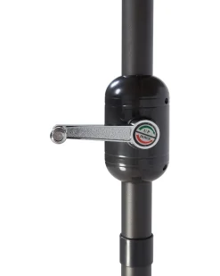 Best Beliani Ombrellone da esterno 270 cm VARESE scuro Grigio