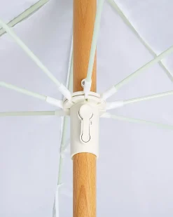Online Beliani Ombrellone da giardino 150 cm MONDELLO Bianco Bianco Marrone