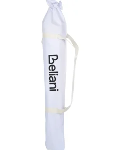 Online Beliani Ombrellone da giardino 150 cm MONDELLO Bianco Bianco Marrone