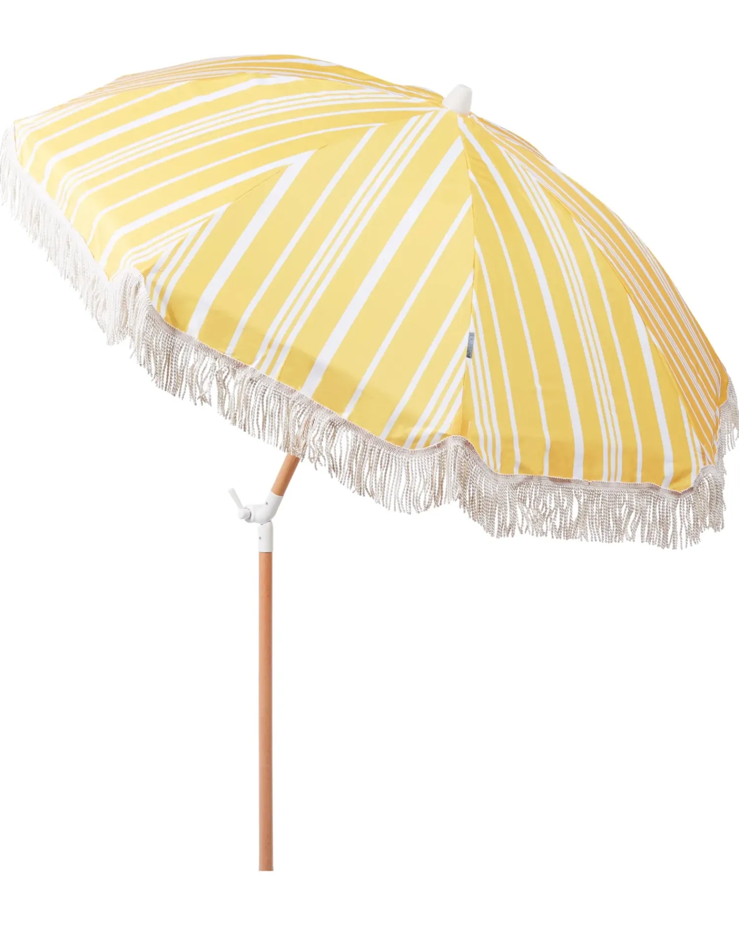 Online Beliani Ombrellone da giardino 150 cm MONDELLO Giallo Bianco Giallo Marrone