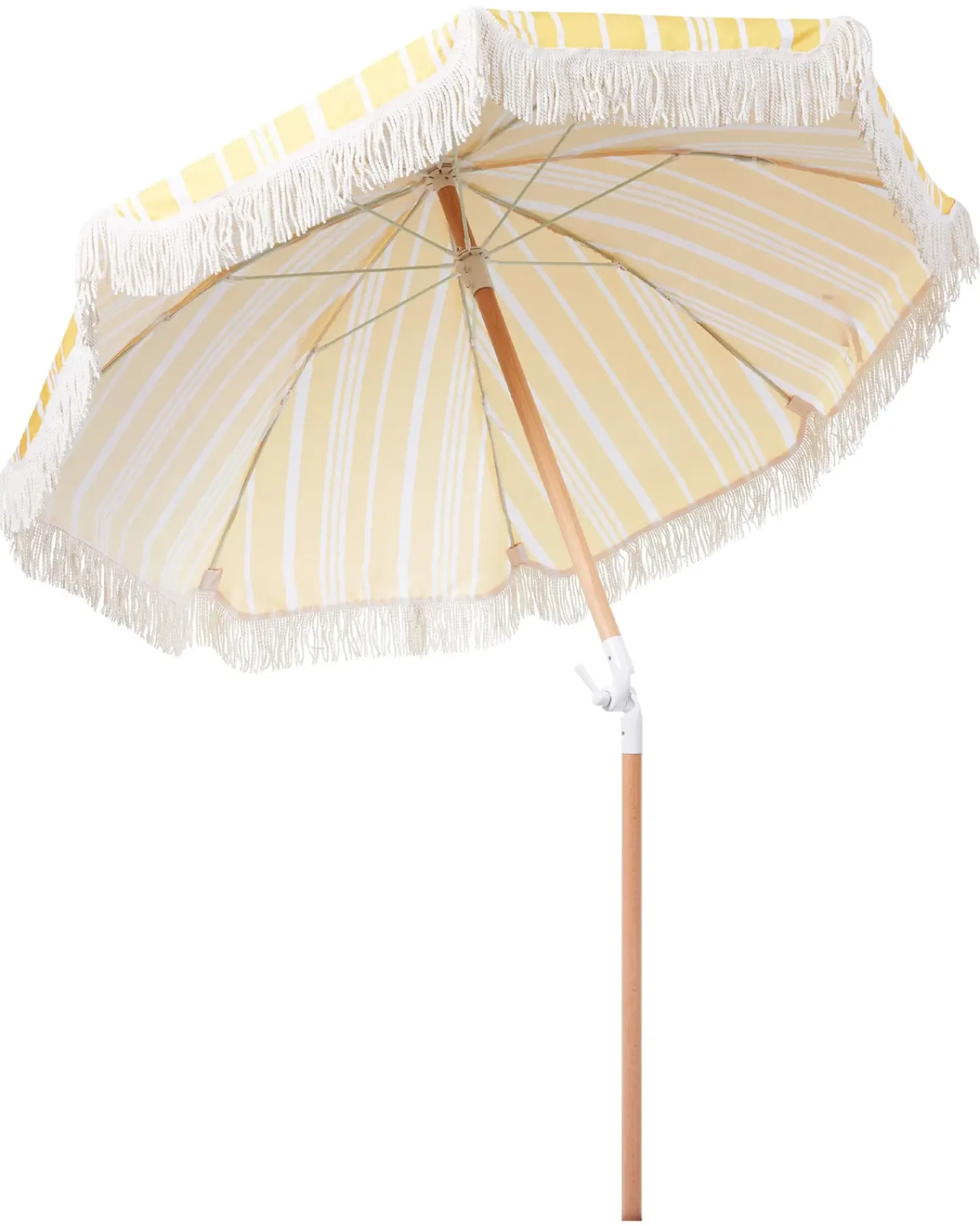 Online Beliani Ombrellone da giardino 150 cm MONDELLO Giallo Bianco Giallo Marrone