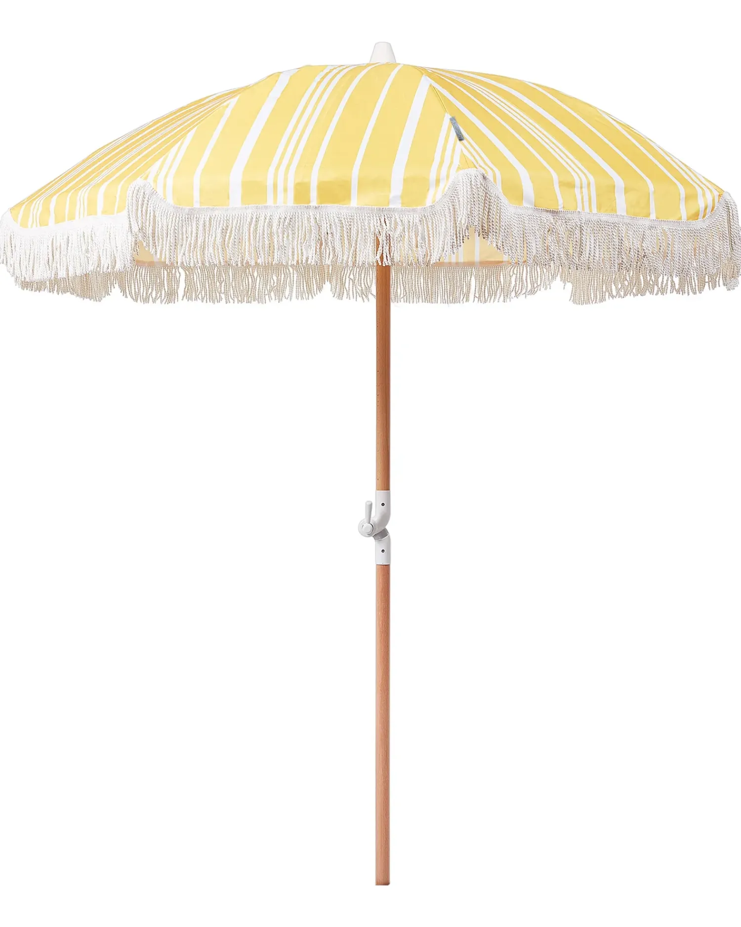 Online Beliani Ombrellone da giardino 150 cm MONDELLO Giallo Bianco Giallo Marrone