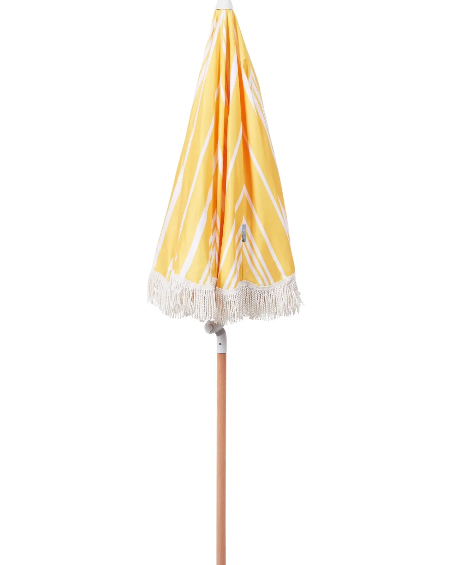 Online Beliani Ombrellone da giardino 150 cm MONDELLO Giallo Bianco Giallo Marrone