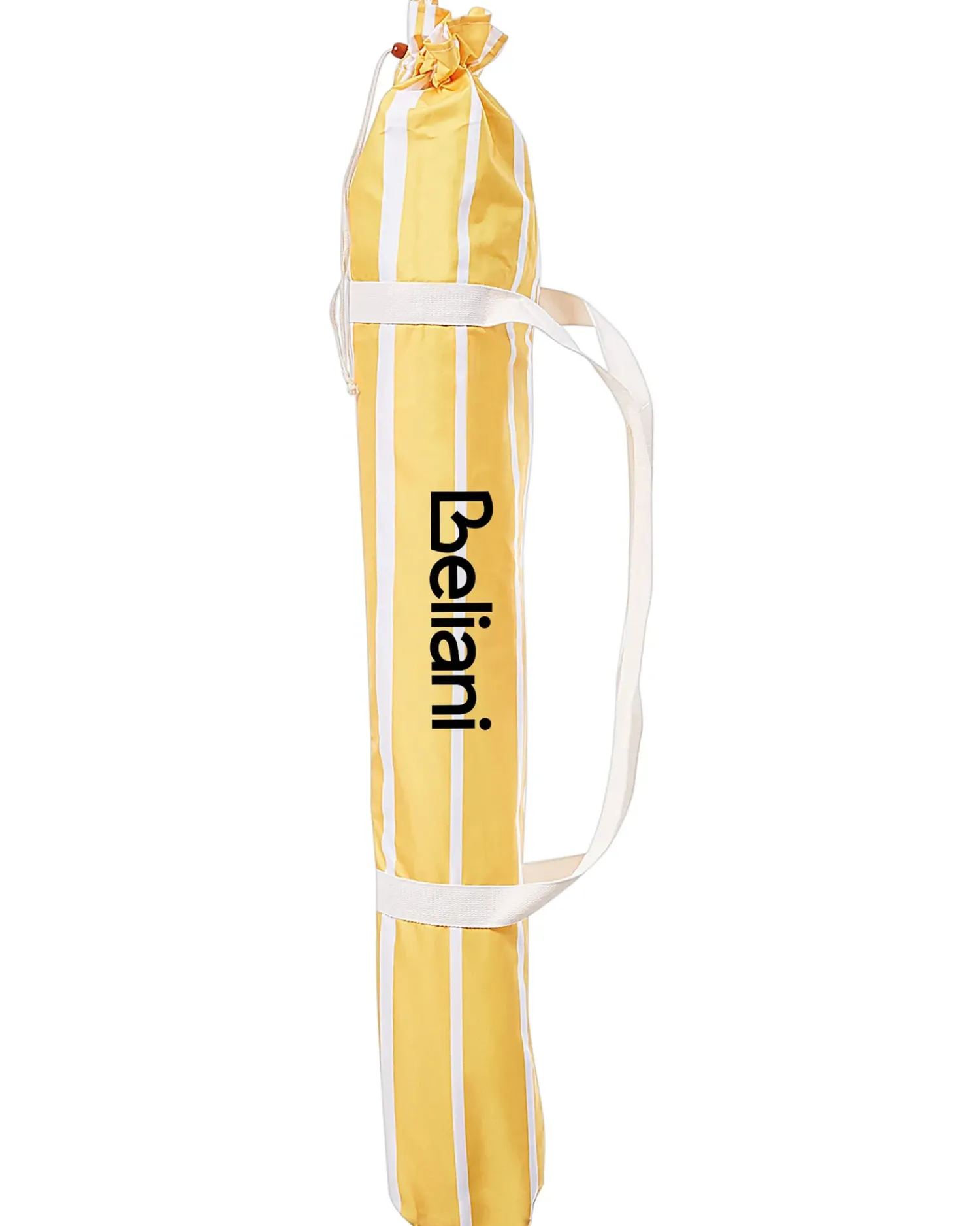 Online Beliani Ombrellone da giardino 150 cm MONDELLO Giallo Bianco Giallo Marrone