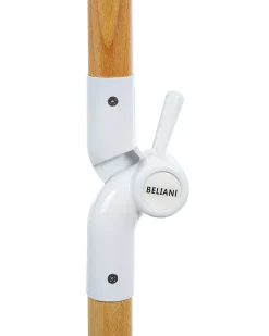 Online Beliani Ombrellone da giardino 150 cm MONDELLO Verde Bianco Marrone Verde