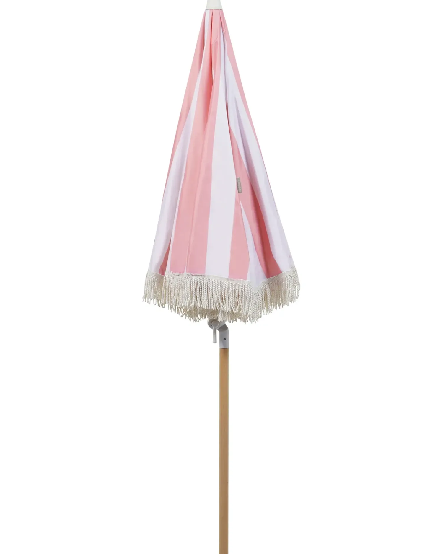 Online Beliani Ombrellone da giardino 150 cm MONDELLO Rosa Bianco Rosa Marrone