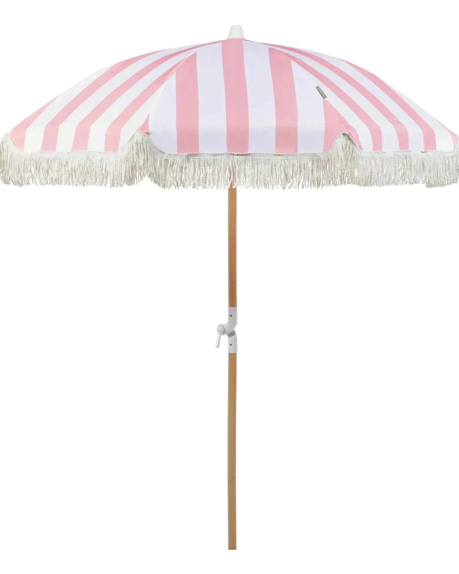 Online Beliani Ombrellone da giardino 150 cm MONDELLO Rosa Bianco Rosa Marrone