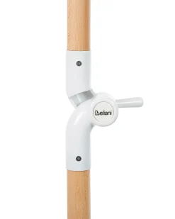 Online Beliani Ombrellone da giardino 150 cm MONDELLO Rosa Bianco Rosa Marrone