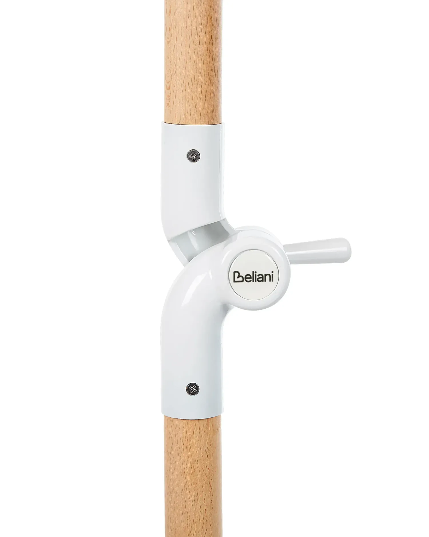 Online Beliani Ombrellone da giardino 150 cm MONDELLO Rosa Bianco Rosa Marrone