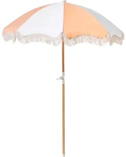 Online Beliani Ombrellone da giardino 155 cm MONDELLO Arancione Bianco Arancione