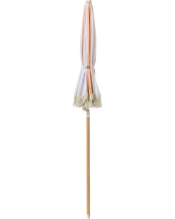 Online Beliani Ombrellone da giardino 155 cm MONDELLO Arancione Bianco Arancione