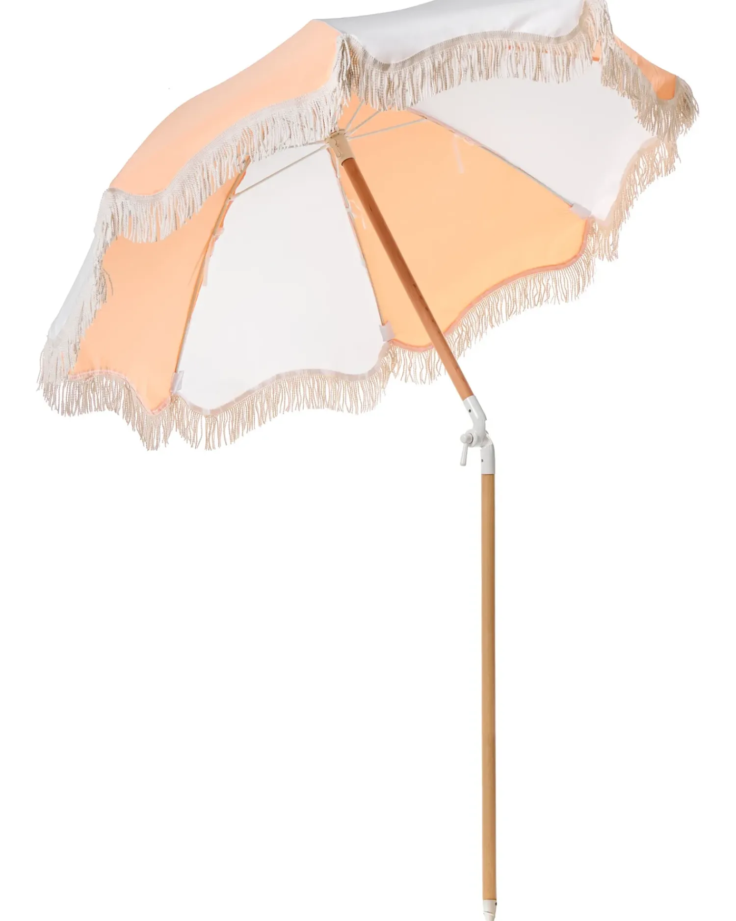 Online Beliani Ombrellone da giardino 155 cm MONDELLO Arancione Bianco Arancione